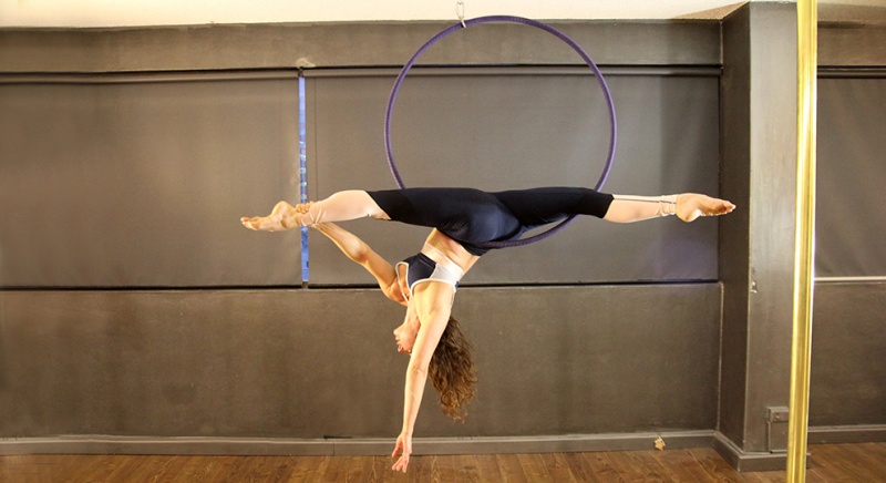 Pole Athletica offers courses in Aerial Hoop, Lyra
