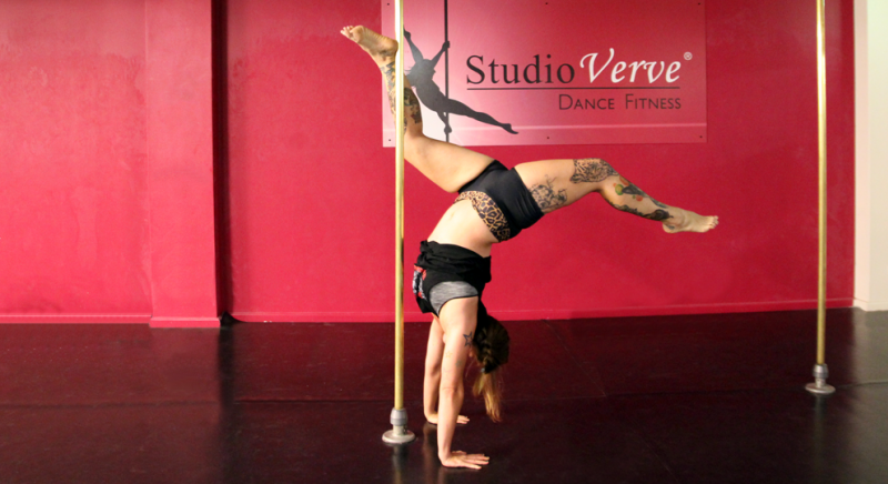 Alicia Pole Dancing Student Studio Verve Surry Hills Sydney Tattoo