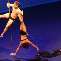 Advanced Studio Verve students Michala & Kayla performing in the group division of the NSW Pole Championships